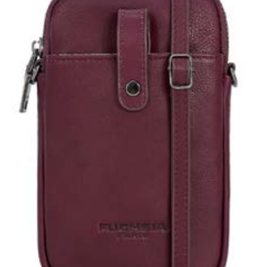 F SAC FUCHSIA TELEPHONE EN CUIR PORTE TRAVERS LIGNE