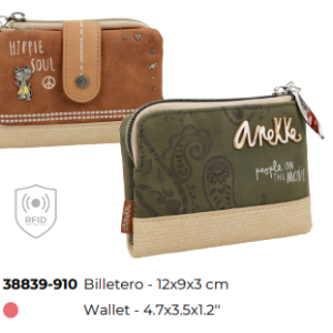 PORTE BILLET ANEKKE FLOWERS COLLECTION Peace & Lo