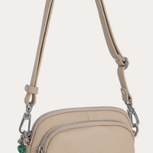 F SAC FUCHSIA EN CUIR PORTE TRAVERS LIGNE SAXO