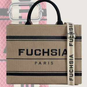 F SAC FUCHSIA CABAS PORTE MAIN GM POLYESTER LIGNE NINA