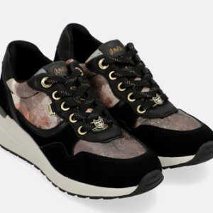 Basket sport T38 Padded noir avec semelle compensée Anekke Collection Shoen.