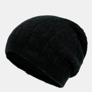 BONNET EN LAINE NOIRE COLLECTION CONTEMPORARY