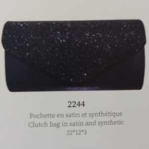 POCHETTE SOIREE A RABAT ET BANDOULIERE AMOVIBLE