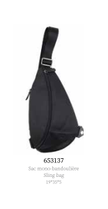 SAC MONO BANDOULIERE TOILE ET CUIR LIGNE PORTO