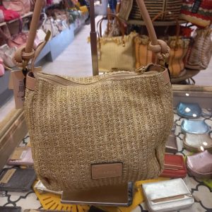 M SAC PORTE EPAULE PAILLE LIGNE IRIS