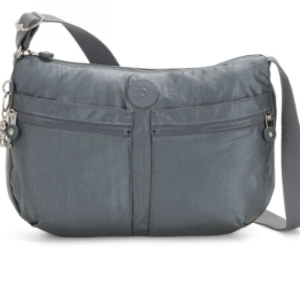 IZELLAH STEEL GRAY METALLIC SAC EPAULE A BANDOULIERE TAIL
