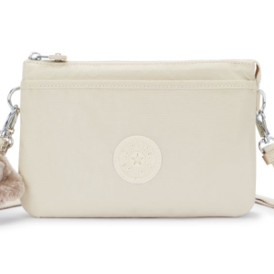 RIRI   BEIGE PEAU PETIT SAC BANDOULIERE AVEC SANGLES REGLAB