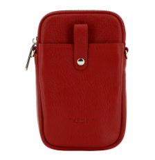 F PORTE TELEPHONE CUIR AVEC PATTE PRESSION CUIR LIGNE