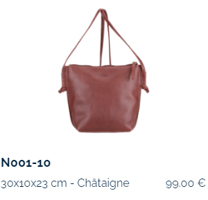 N SAC RABAT PORTE TRAVERS CUIR DE VACHETTE ECO RESPONS