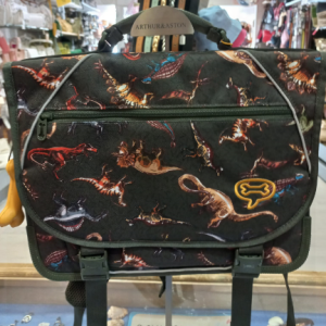 LILY DINOSAURS KHAKI  CARTABLE   COMPARTIMENTS ST