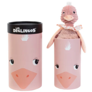 B PELUCHE PETIT SIMPLY EN BOITE POMELOS L'AUTRUCHE