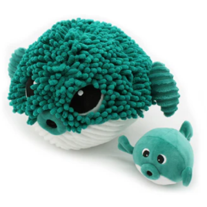 PELUCHE GOBETOU LE POISSON GLOBE GREEN LES DEGLINGOS