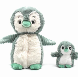 PELUCHE IGLOU PINGOUIN MAMAN ET BEBE MINT LES DEGLI