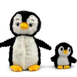 PELUCHE IGLOU PINGOUIN MAMAN ET BEBE BLACK LES DEGLI