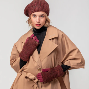 BERRET EN MAILLE BURGUNDY COLLECTION DREAMVERS