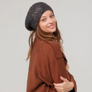 BERRET EN MAILLE NOIR COLLECTION DREAMVERS