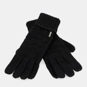 GANTS NOIRS TRICOTES COLLECTION SHOEN