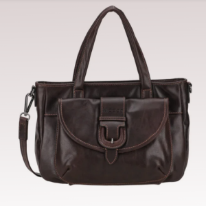 M ALICE SAC PORTE MAIN ET BANDOULIERE CUIR MOCCA