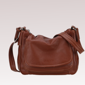 M SAC CRISTINA PORTE TRAVERS BANDOULIERE CUIR MOCCA