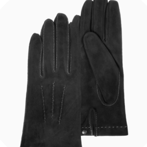 Gants Femme cuir de ch?vre Noir Cuir de ch?vre velours