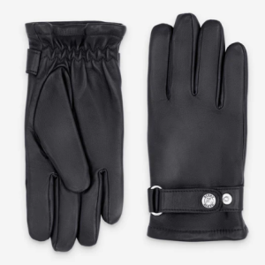 PO Gants cuir agneau NOIR% polyester (polaire)