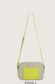 F SAC PORTE TRAVERS EN SYNTHE LIGNE COLORIS