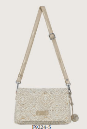 F SAC PORTE BANDOULIERE AVEC RABAS LIGNE MONGE