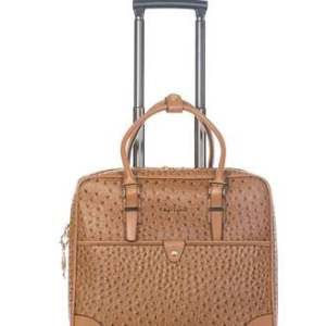 KIARA  SAC TROLLEY AUTRUCHE COGNAC OLIVIA LAUREN