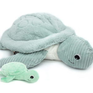 PELUCHE TORTUE GEANTE SAUVENOU MAMAN ET SON BEBE MEN