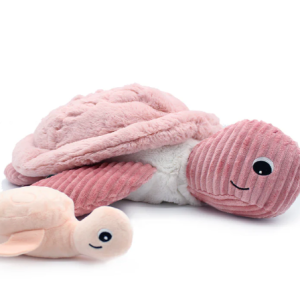 PELUCHE TORTUE GEANTE SAUVENOU MAMAN ET SON BEBE ROS