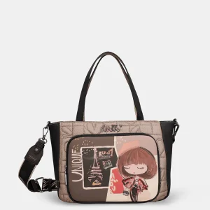 Sac à main avec 2 poignées courtes et bandoulière Anekke collection Mademoiselle