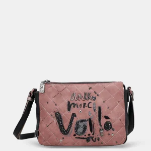 Sac bandoulière à motifs 3 compartiments Anekke collection Parisien Mademoiselle