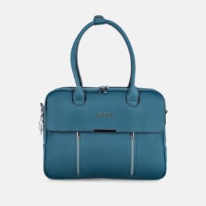 Dalhia PC sac ordinateur bleu petrole Olivia Lauren