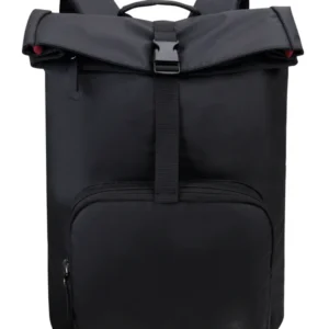 Sac à dos toile noire roll up Lys