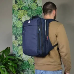 Sac à dos marine en toile Serge Blanco collection Honey