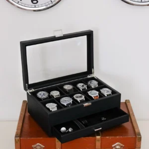 Boite 10 montres Scarlett ligne Jean + tiroir