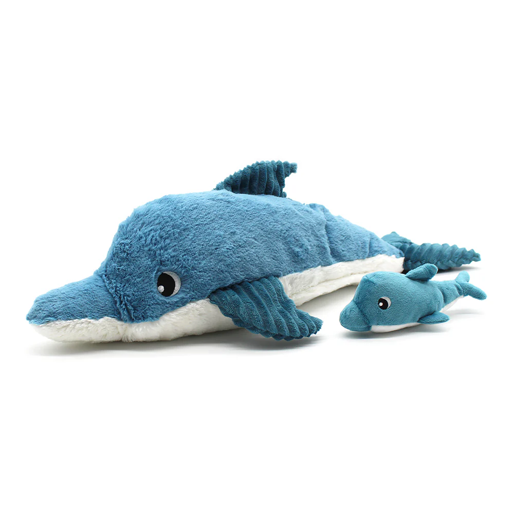 Peluche dauphin Tofou bleu les Deglingos
