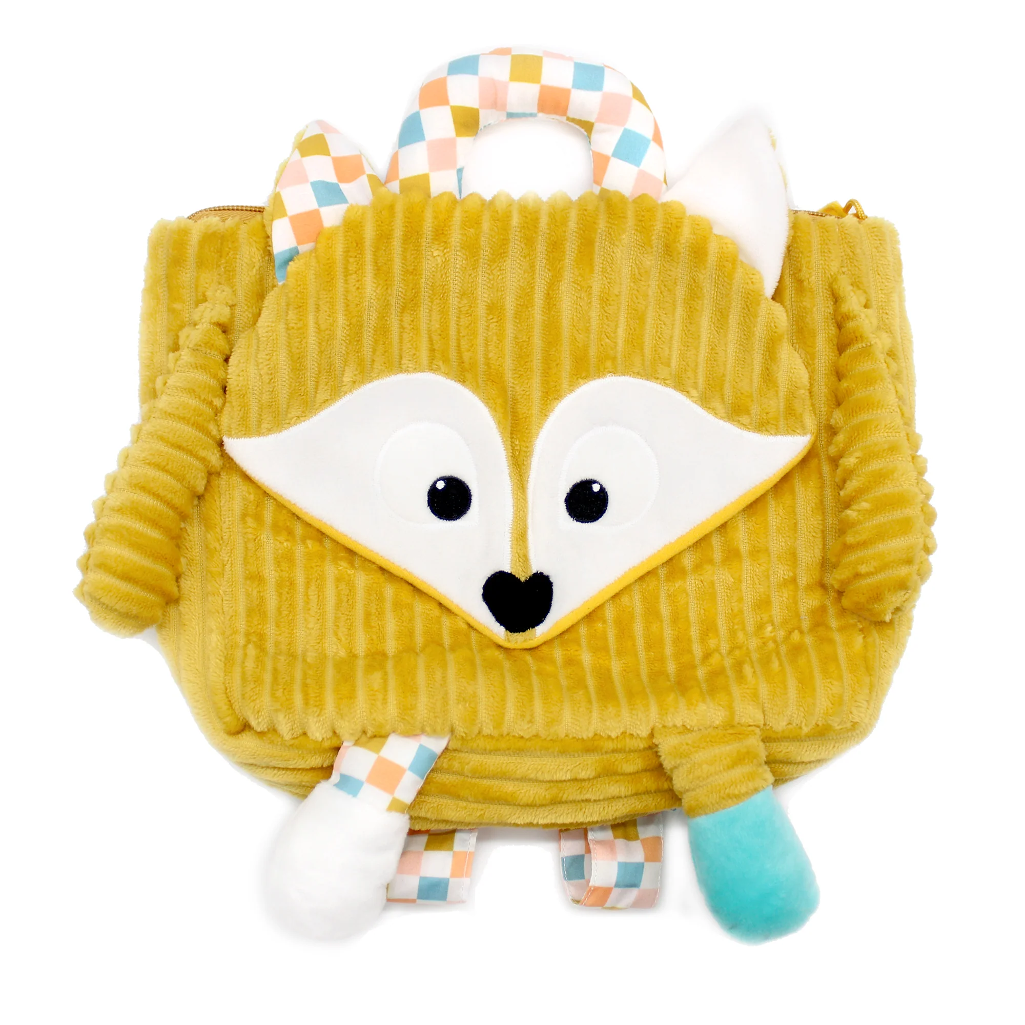 Sac à dos velours Cyranos le renard Les Déglingos – Sac enfant