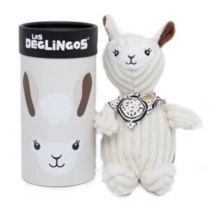 Petite peluche Muchachos le lama Les Déglingos