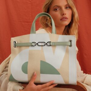 Sac porté main toile garnie synthétique ligne Chelsea Mia & Joy