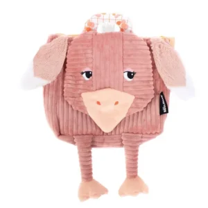 Sac à dos velours Pomelos l'autruche Les Déglingos – Sac enfant