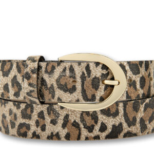 Ceinture pour femme Bernd Götz en cuir léopard