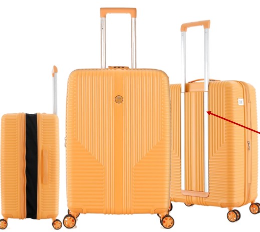 Valise extensible polycarbonate 66cm Lys
