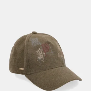 Casquette verte brodée Anekke collection Tulip