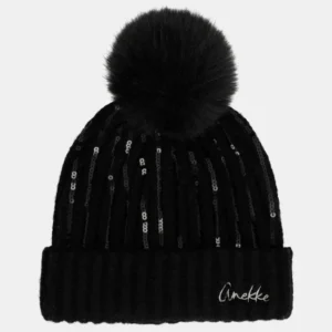 Bonnet maille noire pailleté Anekke collection Ochestra