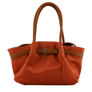 Sac porté épaule synthétique velours ligne Eve Francinel