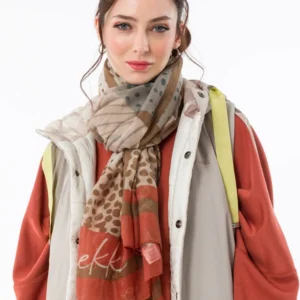 Foulard large imprimé Anekke